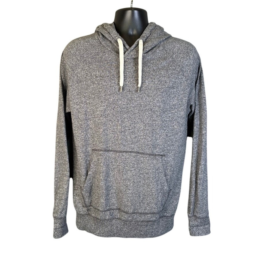 American Eagle Mens Gray Marl 100% Cotton Pullover Hoodie Sweatshirt Medium M